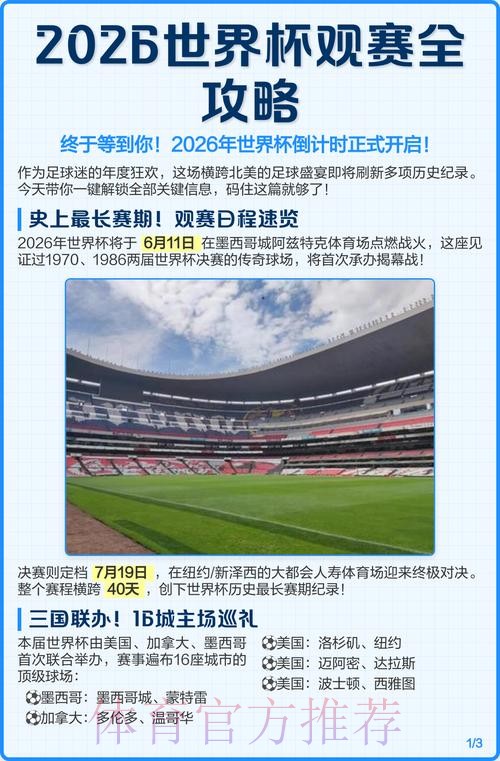 2026世界杯观赛全攻略